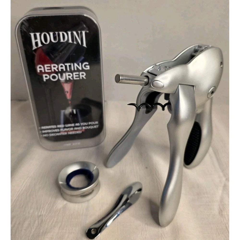 Houdini Silver Aerating Pourer Set